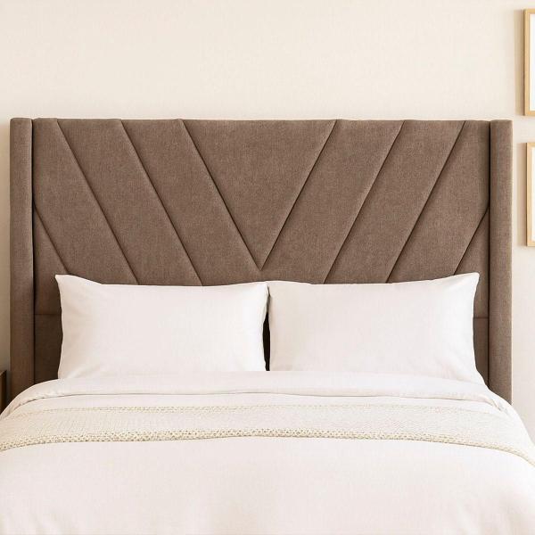 CABECERA QUEEN SIZE DICASA AURORA COLOR CAFÉ