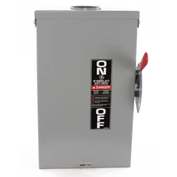 INTERRUPTOR DE SEGURIDAD SIN PORTAFUSIBLE DE 100A, 3 POLOS, NEMA 3R, 240V