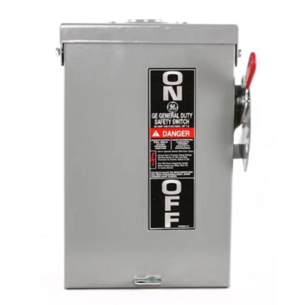 INTERRUPTOR DE SEGURIDAD SIN PORTAFUSIBLE DE 60A, 3 POLOS, NEMA 3R, 240V