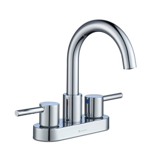 LLAVE PARA LAVABO TORANA DE 4" 2 MANERALES ACABADO CROMO