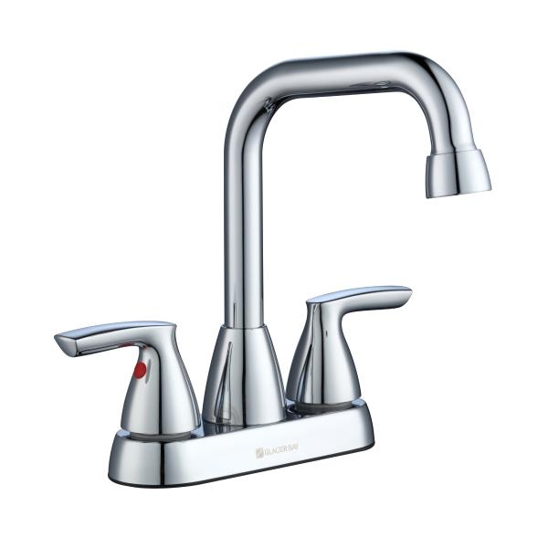 LLAVE PARA LAVABO LYSSANDRA DE 4" 2 MANERALES ACABADO CROMO