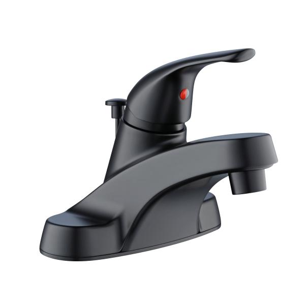 LLAVE PARA LAVABO ARAGON DE 4" 1 MANERAL ACABADO NEGRO MATE