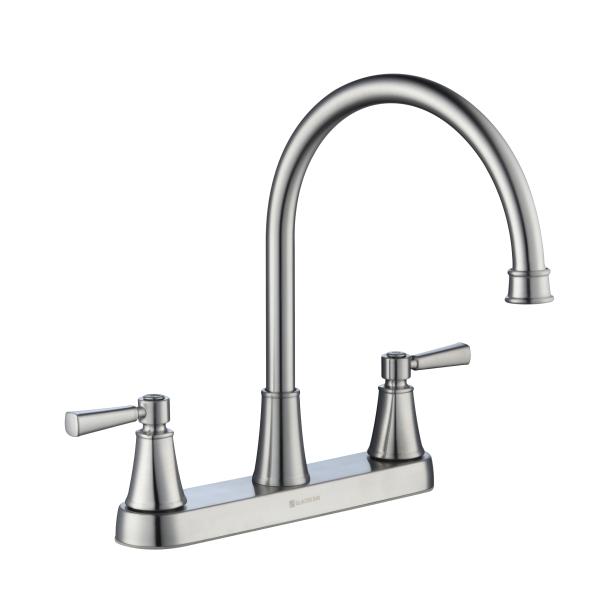 LLAVE PARA COCINA MELINA DE 8" 2 MANERALES ACABADO ACERO INOXIDABLE