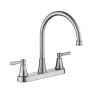 LLAVE PARA COCINA MELINA DE 8" 2 MANERALES ACABADO ACERO INOXIDABLE