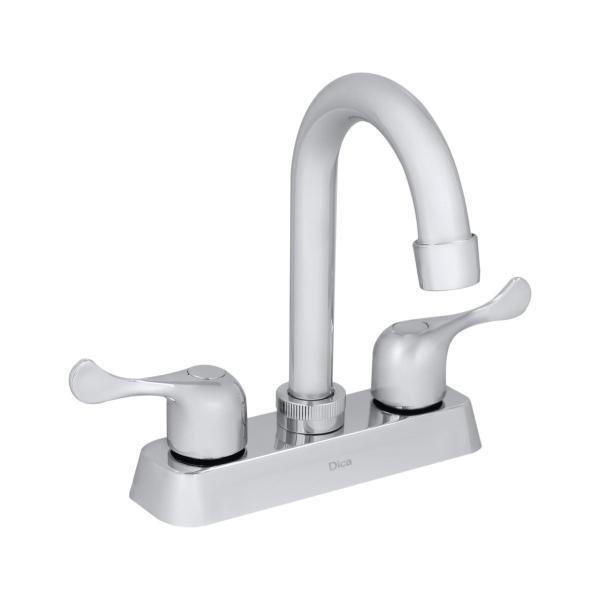 Mezcladora Ecológica 4 pulgadas para lavabo con cuello alto Tipo Bar DICA