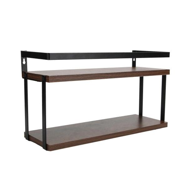 REPISA PARA BAÑO ACABADO MADERA/NEGRO