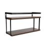 REPISA PARA BAÑO ACABADO MADERA/NEGRO