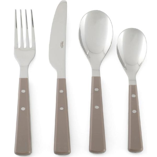Juego de Cubiertos Martha Stewart 16 piezas gris