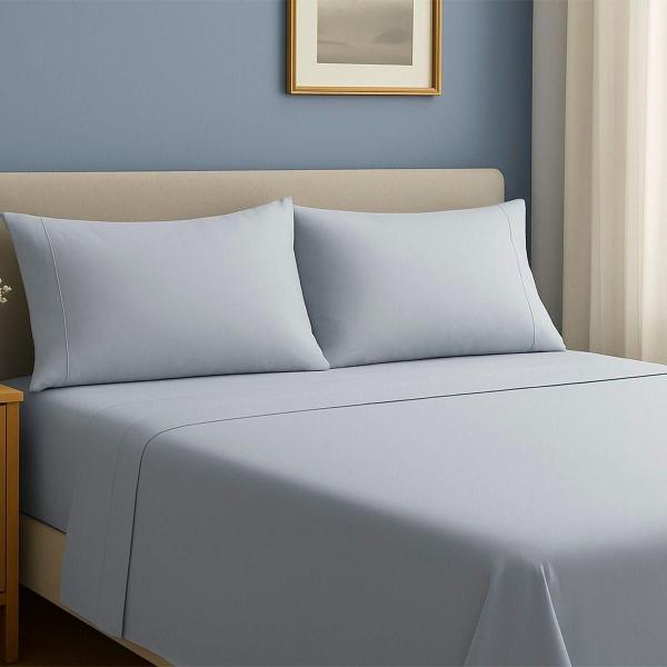 COMBO DICASA INDIVIDUAL SABANAS SOFTY PLATINO + ALMOHADA 2-PACK