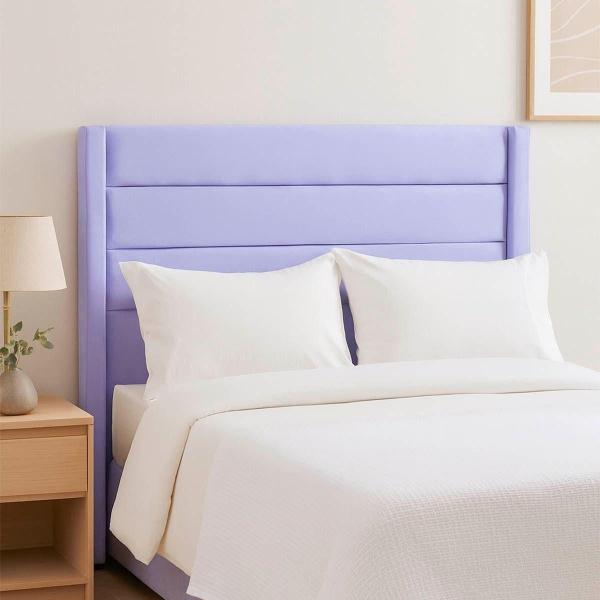 CABECERA MATRIMONIAL DICASA LUGO LILA + BASE CAMA SLIM