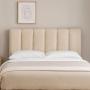 CABECERA MATRIMONIAL DICASA KAMI CREMA + BASE CAMA SLIM