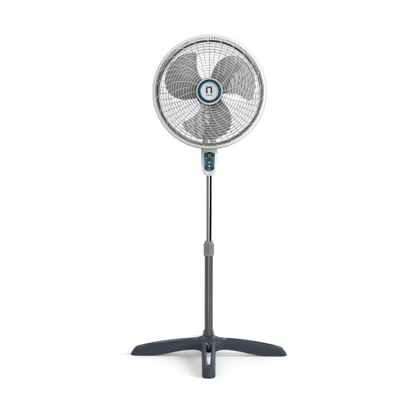 VENTILADOR DE PEDESTAL 18" CON CONTROL REMOTO GRIS
