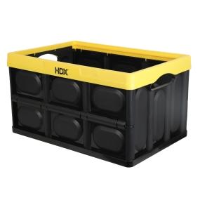 CAJA PLEGABLE HDX 48L NEGRO/AMARILLO