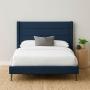 CABECERA MATRIMONIAL DICASA LUGO AZUL + BASE CAMA SLIM