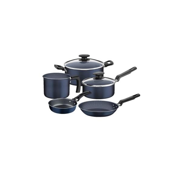BATERÍA DE COCINA LORETO 7 PIEZAS TRAMONTINA AZUL