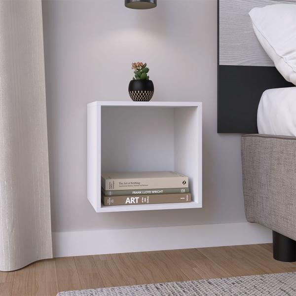 ORGANIZADOR FLOTANTE 1 CUBO BLANCO 30X30X25 CM