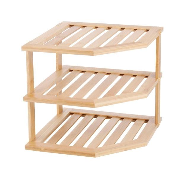 ORGANIZADOR PARA BAÑO ESQUINERO BAMBÚ 3 NIVELES
