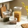 CONTENEDORES DE COCINA 3 PIEZAS DE TAPA BLANCA