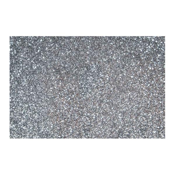 LÁMINA DE ACRÍLICO GLITTER PLATA .60X.40