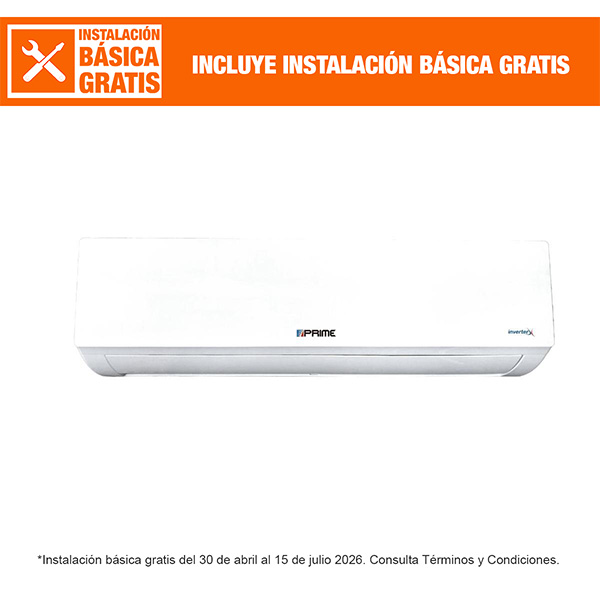 MINISPLIT PRIME INVERTER BRIGHT 1.5 TONELADA 220V FRIO CALOR
