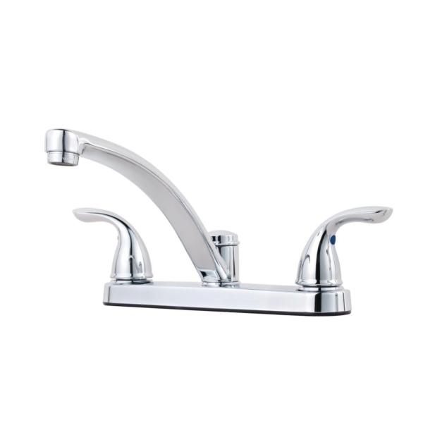 MEZCLADORA DE COCINA 8" CUELLO BAJO PFIRST SERIES CROMO PULIDO