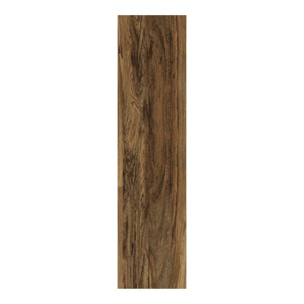 PISO VINÍLICO COMPUESTO AUSTIN 22.8 X 122 CM CAFÉ TIPO MADERA CAJA CON 2.50 M2