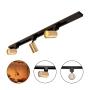 LAMPARA DE TECHO DORADA LED PARA RIEL 1M JUSTABLES PARA INTERIOR