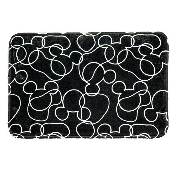 TAPETE PARA BAÑO ESTAMPADO 1 PIEZA DISNEY NEGRO