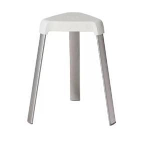 BANCO DE ALUMINIO PARA BAÑO 45 X 29 X 25 CM