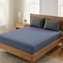 COMBO DICASA KING SIZE SABANAS BASIC AZUL ACERO + ALMOHADA 2-PACK