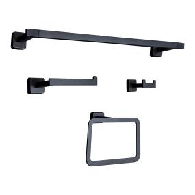 JUEGO DE ACCESORIOS NEXUS 4 PIEZAS NEGRO MATE