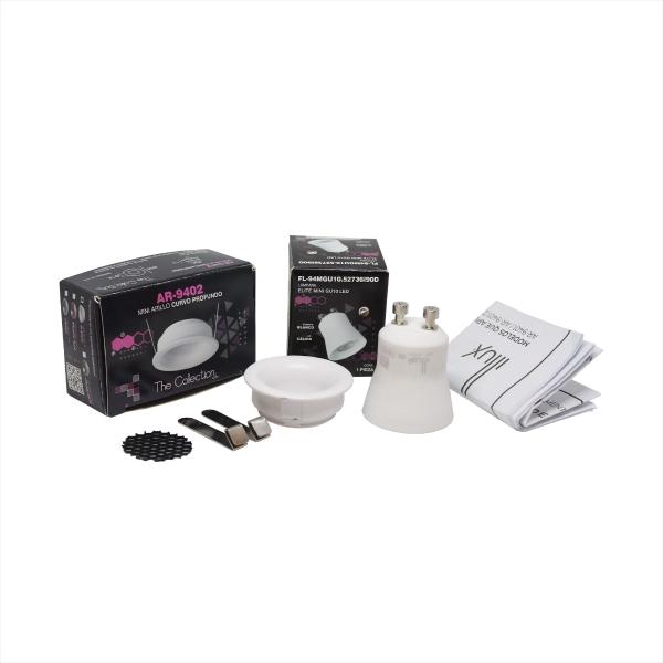LÁMPARA DE TECHO EMPOTRABLE DIMEABLE REDONDA 3" 4.9 W BLANCA