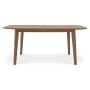MESA DE COMEDOR CON EXTENSION PARA 6 NOGAL DUXI