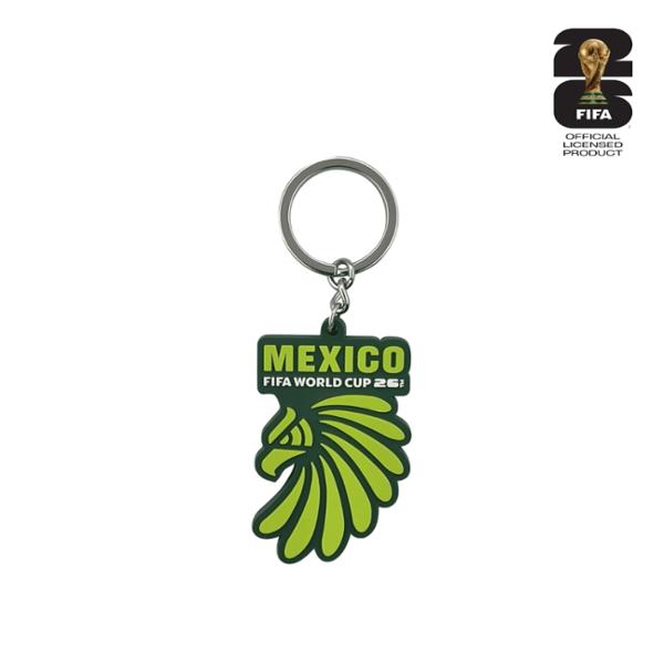 LLAVERO GOMA MÉXICO ÁGUILA CON LICENCIA OFICIAL DE LA COPA MUNDIAL DE LA FIFA 2026