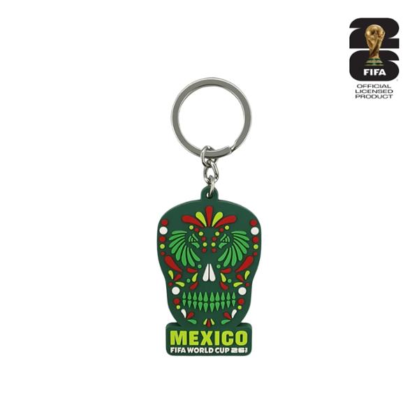LLAVERO GOMA MÉXICO CALAVERA CON LICENCIA OFICIAL DE LA COPA MUNDIAL DE LA FIFA 2026