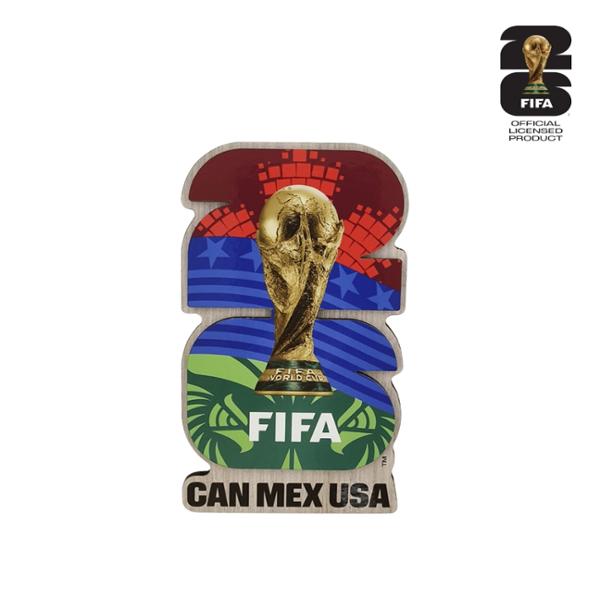 IMÁN DECORATIVO MDF CON LICENCIA OFICIAL DE LA COPA MUNDIAL DE LA FIFA 2026