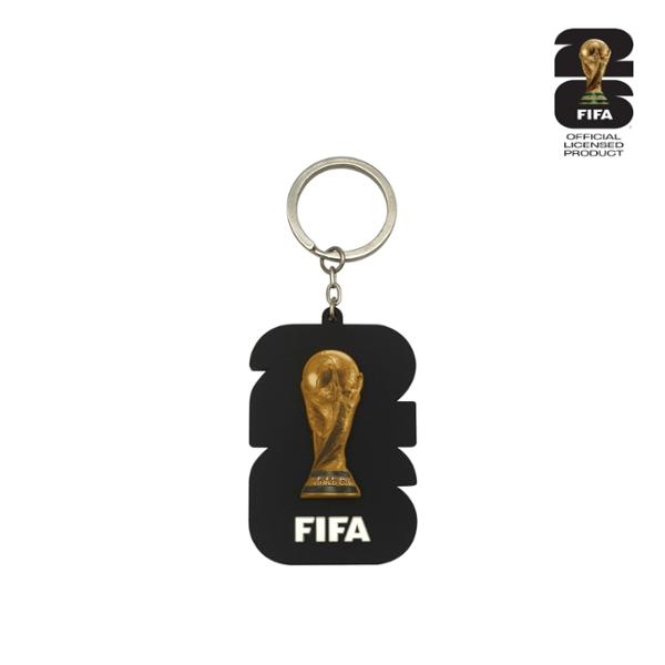 LLAVERO TROFEO DE GOMA CON LICENCIA OFICIAL DE LA COPA MUNDIAL DE LA FIFA 2026