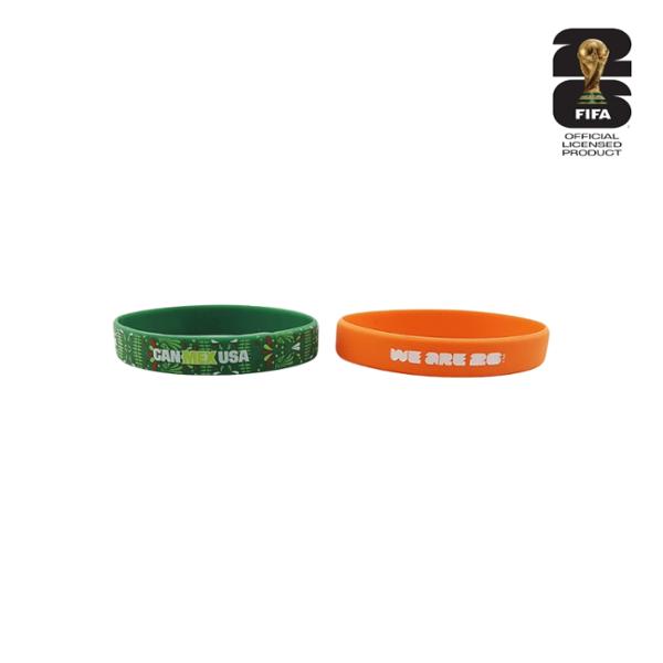 PULSERA PAÍSES ANFITRIONES CON LICENCIA OFICIAL DE LA COPA MUNDIAL DE LA FIFA 2026