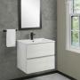 MUEBLE PARA BAÑO FLOTANTE NEVIS 24" BEIGE MDF CON LAVABO