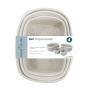 SET 4 GAVETAS ALGODÓN BEIGE Y GRIS