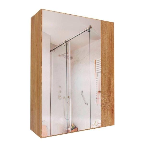 BOTIQUÍN DE BAÑO CON ESPEJO MADERKIT COLOR MIEL