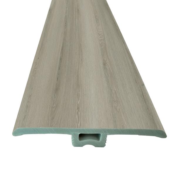 MOLDURA T VINÍLICO COMPUESTO BORENA 4.5X240 CM GRIS TIPO MADERA