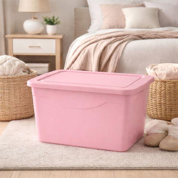 CAJA DE PLÁSTICO 61L / 16 GAL MIAMI ROSA 10632