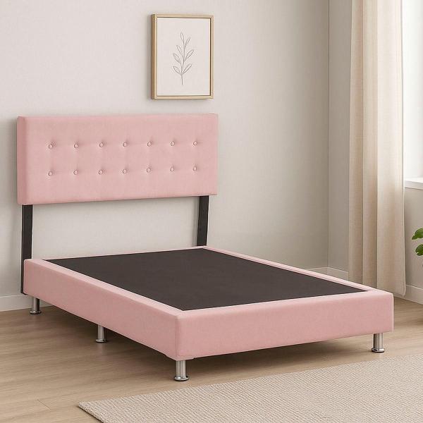CABECERA INDIVIDUAL DICASA BILBAO COLOR ROSA+ BOX