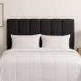 CABECERA KING SIZE DICASA KAMI NEGRO + BASE CAMA SLIM