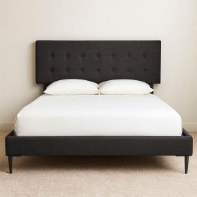 CABECERA INDIVIDUAL DICASA BILBAO NEGRO + BASE CAMA SLIM