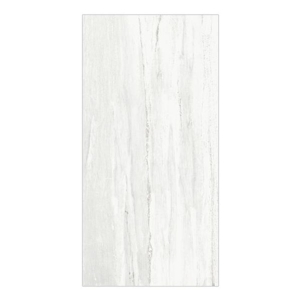 PISO CERÁMICO AVALON 45 X 90 CM OMEGA WHITE TIPO MÁRMOL CAJA CON 1.62 M2
