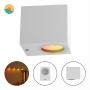 LÁMPARA LED DE MURO EXTERIOR BLANCO DTW 1800K A 3000K 6W IP65
