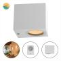 LÁMPARA LED DE MURO EXTERIOR BLANCO 6W LUZ CÁLIDA 2400K IP65
