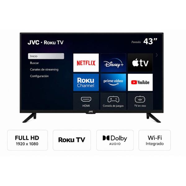 PANTALLA DE 43" LED 4K FHD